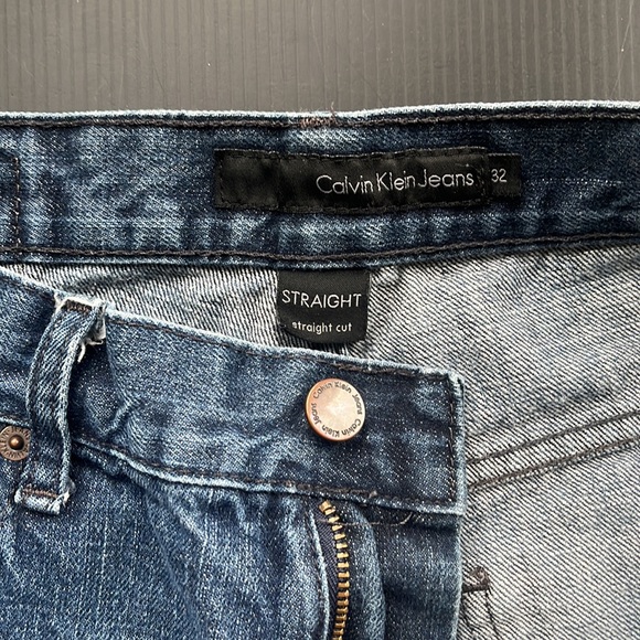 CALVIN KLEIN JEANS STRAIGHT CUT GREAT CONDITION 32 x 30 - Picture 4 of 7